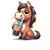Kawaii Chevaux Bubble Tea Boba Cheval