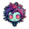 Illustration de zombie mignon