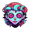 Illustration de zombie mignon