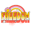 Freedom, Peace, Justice, Tolerance, Love