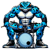 Poison dart frog drum set