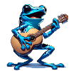 Poison dart frog guitar