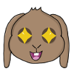 Lapine heureuse