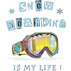 Winter sports, snowboarding