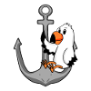 Anchor Seagull Motif