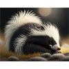 Cute animals doing hibernation – raccoon