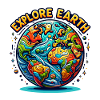 Explore Earth - Erde Illustration