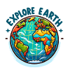 Explore Earth - Erde Illustration