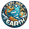 Explore Earth - Erde Illustration