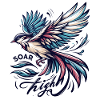 Soar High - illustration d'oiseau
