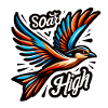 Soar High - Bird Illustration