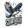 Soar High - bird illustration
