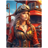 Steampunk Firefighter Woman 1.10