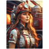 Steampunk Firefighter Woman 1.12