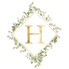 H Monogram Eucalyptus Wreath