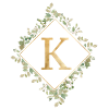 K Monogram Eucalyptus Wreath