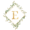 E Monogram Eucalyptus Wreath