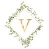 V Monogram Eucalyptus Wreath