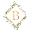 B Monogram Eucalyptus Wreath