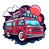 Fire Truck Illustration