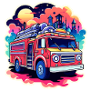 Fire Truck Illustration