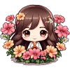 A chibi in bloom