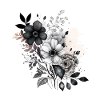 Black & White Flower