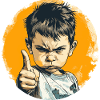Little boy's warning