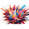 An explosion of colour