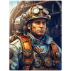 Homme pompier steampunk 1.29