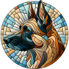 Belgian Malinois - Mosaic Art