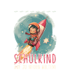Astronaut Schulkind Personalisierbar Einschulung