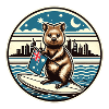 Quokka Australian Surfing Design