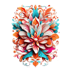 Farbenfrohes Blumenpracht-Muster