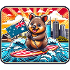 Quokka Australian Surfing Design