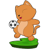Cat Soccer Player Soccer