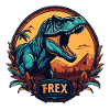 Dinosaur T-Rex logo