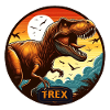 Dinosaur T-Rex logo