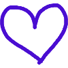 Heart Purple Violet Gift Idea