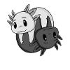 Yin Yang Zeichen Axolotl