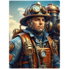Steampunk pompier homme 1.35