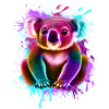 Koala Graffiti Bunt