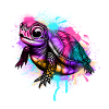 Schildkröte Graffiti Bunt