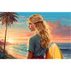 Fille surfeuse