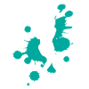 Kreative Farbspritzer Kunstexplosion