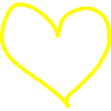 Yellow Heart Gift Idea Yellow