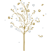 Moderne feine Baumgrafik