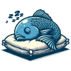 Fish Sleeping Funny Animals