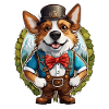 Lederhosen / Animal / Costume traditionnel / Tradition / Chien
