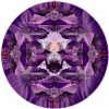 Luminous Violet Amethyst Crystal Motif